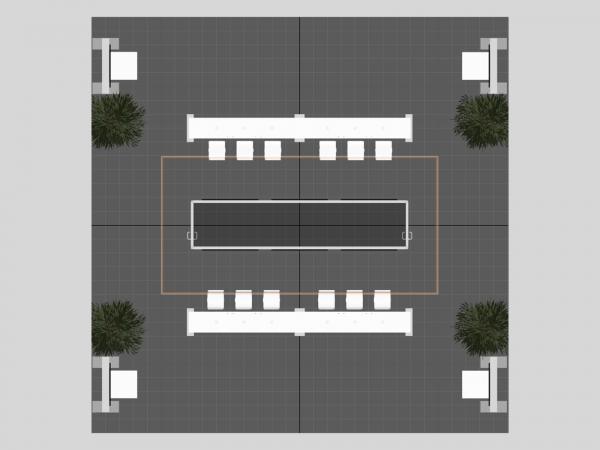 VK-5176 Island Trade Show Exhibit -- Plan View