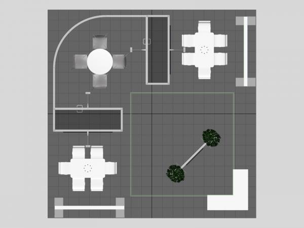 VK-5190 Island Trade Show Exhibit -- Plan View