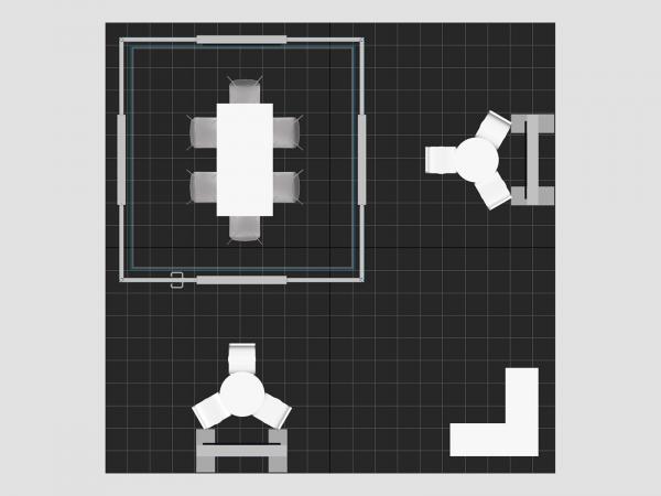 VK-5208 Island Trade Show Exhibit -- Plan View