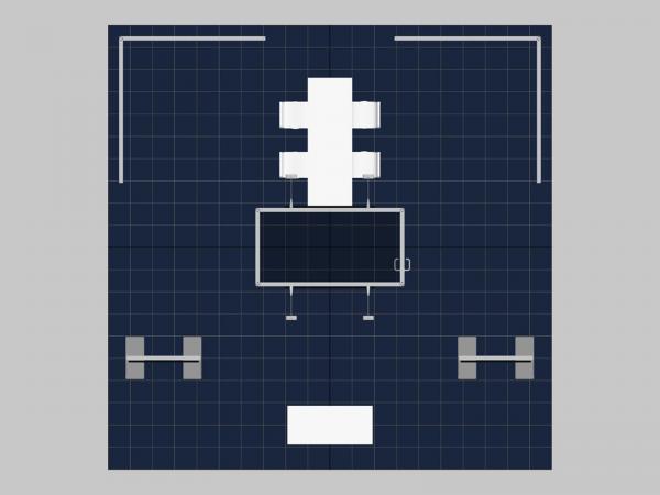 RE-9204 Island Rental Trade Show Exhibit -- Plan View