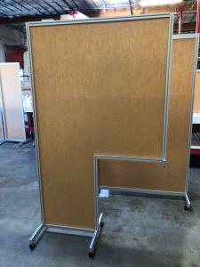 Custom and Standard Safety Dividers with Clear Acrylic and Aluminum Extrusion Frames