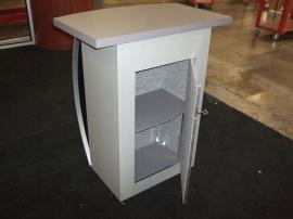 MOD-1121 Trade Show Pedestal with Locking Storage -- Back